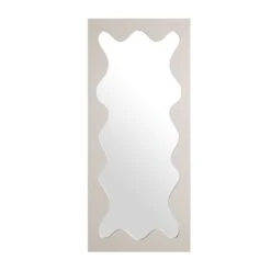 Destin Wave Mirror 160 X 70 Cm, Taupe Gloss -Daals Shop MIRR 160 TAUPE GLOSS WB1