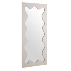 Destin Wave Mirror 160 X 70 Cm, Taupe Gloss -Daals Shop MIRR 160 TAUPE GLOSS WB2