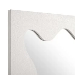 Destin Wave Mirror 160 X 70 Cm, White Matte -Daals Shop MIRR 160 WHITE MATTE detail1