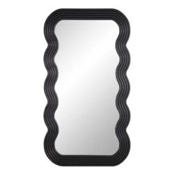 Venus Full Length Wave Mirror 180 X 100 Cm, Black 13 Venus Full Length Wave Mirror 180 X 100 Cm, Black -Daals Shop MIRR 162 BLACK WB1