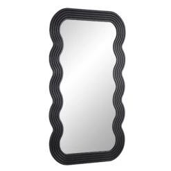 Venus Full Length Wave Mirror 180 X 100 Cm, Black 14 Venus Full Length Wave Mirror 180 X 100 Cm, Black -Daals Shop MIRR 162 BLACK WB2