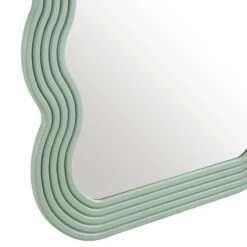 Venus Full Length Wave Mirror 180 X 100 Cm, Sage Green -Daals Shop MIRR 162 SAGE detail2