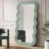 Venus Full Length Wave Mirror 180 X 100 Cm, Sage Green -Daals Shop MIRR 162 SAGE main