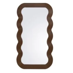 Venus Full Length Wave Mirror 180 X 100 Cm, Walnut 13 Venus Full Length Wave Mirror 180 X 100 Cm, Walnut -Daals Shop MIRR 162 WOOD WB1