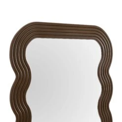 Venus Full Length Wave Mirror 180 X 100 Cm, Walnut 16 Venus Full Length Wave Mirror 180 X 100 Cm, Walnut -Daals Shop MIRR 162 WOOD detail1
