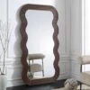 Venus Full Length Wave Mirror 180 X 100 Cm, Walnut 1 Venus Full Length Wave Mirror 180 X 100 Cm, Walnut -Daals Shop MIRR 162 WOOD main