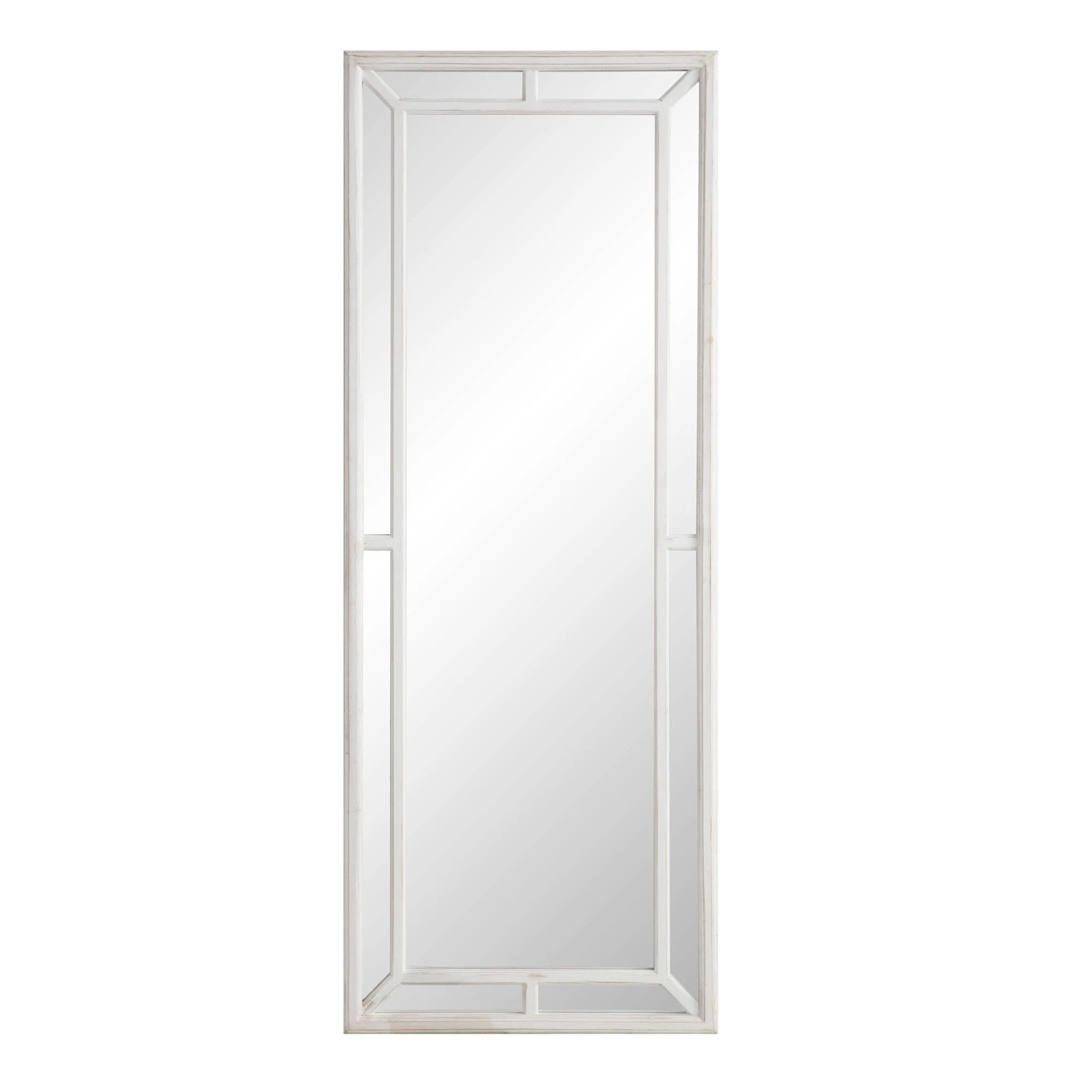 Edgeworth Washed White Full Length Wooden Frame Window Mirror 160 X 60 Cm 5 Edgeworth Washed White Full Length Wooden Frame Window Mirror 160 X 60 Cm - Image 3