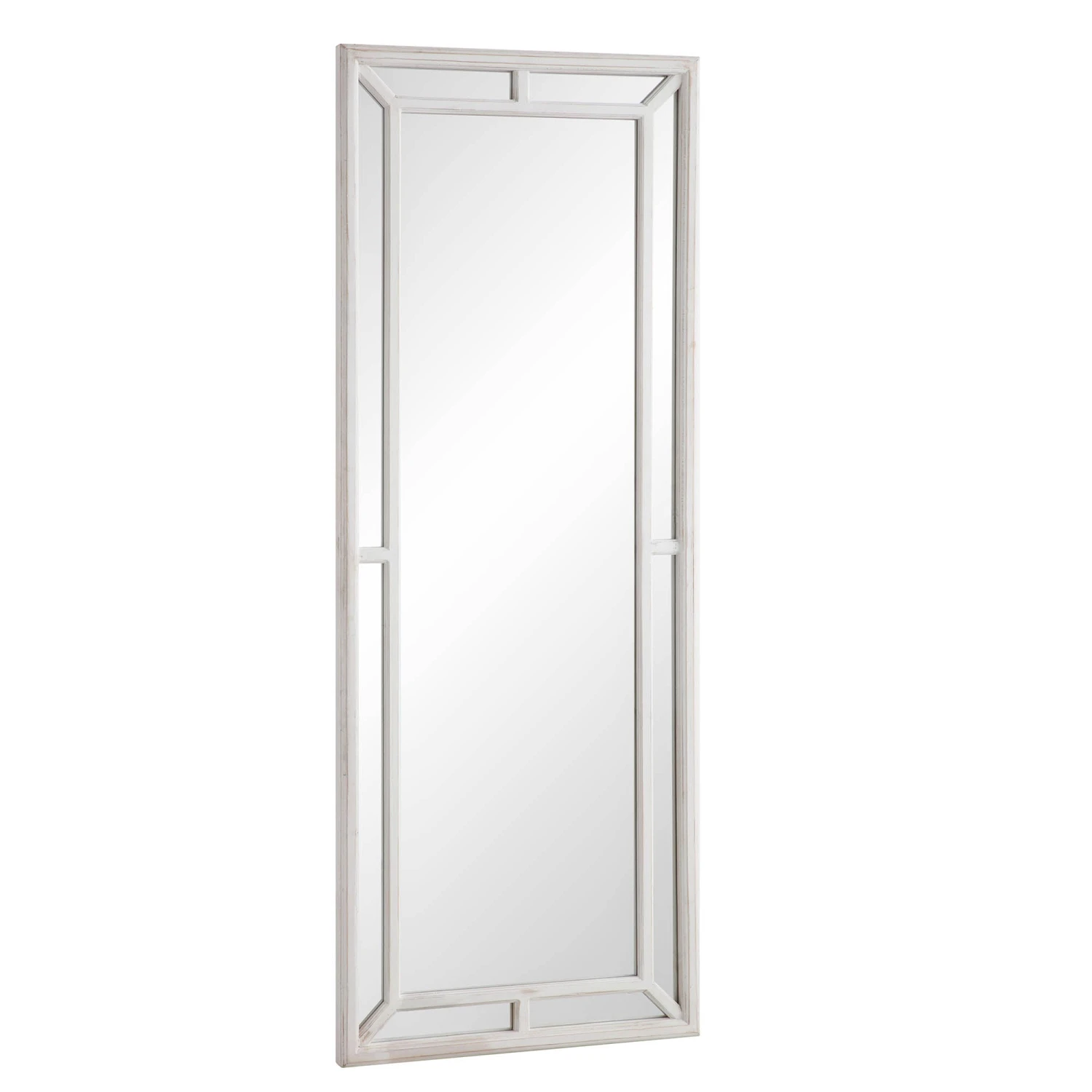 Edgeworth Washed White Full Length Wooden Frame Window Mirror 160 X 60 Cm 7 Edgeworth Washed White Full Length Wooden Frame Window Mirror 160 X 60 Cm - Image 5