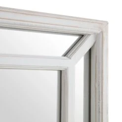 Edgeworth Washed White Full Length Wooden Frame Window Mirror 160 X 60 Cm 16 Edgeworth Washed White Full Length Wooden Frame Window Mirror 160 X 60 Cm -Daals Shop MIRR 174 WASHWHITE detail2