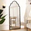Essa Moroccan Style Full Length Mirror 160 X 70 Cm, Black