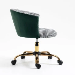 Kylie Houndstooth And Velvet Swivel Chair 15 Kylie Houndstooth And Velvet Swivel Chair -Daals Shop MO103HOUNDSTOOTH 3