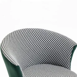 Kylie Houndstooth And Velvet Swivel Chair 19 Kylie Houndstooth And Velvet Swivel Chair -Daals Shop MO103HOUNDSTOOTH detail1