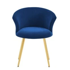 Kylie Set Of 2 Blue Velvet Dining Chairs -Daals Shop MO104BLUEVEL P WB2
