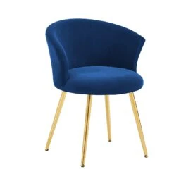 Kylie Set Of 2 Blue Velvet Dining Chairs -Daals Shop MO104BLUEVEL P WB3
