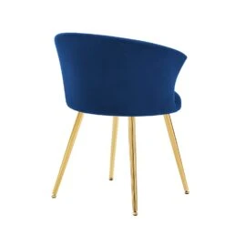 Kylie Set Of 2 Blue Velvet Dining Chairs -Daals Shop MO104BLUEVEL P WB4