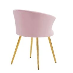 Kylie Set Of 2 Pink Velvet Dining Chairs -Daals Shop MO104PINKVEL P WB4