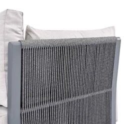 Pedra Rope And Aluminium Outdoor Bistro Set, Grey -Daals Shop OD BISTR 5050 GREY detail2