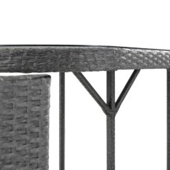 Granchester Rattan Balcony Bistro Set, Grey -Daals Shop OD BISTR 7034 DARKGREY detail3