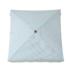 Gabriel Sage Green And White Striped Fringed Cabana 23 Gabriel Sage Green And White Striped Fringed Cabana -Daals Shop OD CABA 03 SAGESTRP WB3