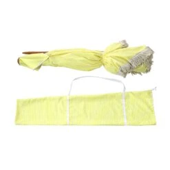 Gabriel Yellow And White Striped Fringed Cabana -Daals Shop OD CABA 03 YELLOWSTRP WB3