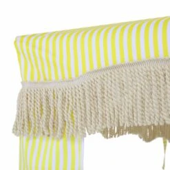 Gabriel Yellow And White Striped Fringed Cabana -Daals Shop OD CABA 03 YELLOWSTRP detail1