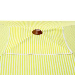 Gabriel Yellow And White Striped Fringed Cabana -Daals Shop OD CABA 03 YELLOWSTRP detail2