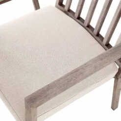 Earlswood Aluminium Washed Wood Effect Dining Set With Bench -Daals Shop OD DINE 1001 NAT detail3