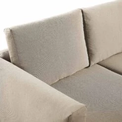 Calabasas Large Outdoor Fabric And Aluminium Corner Casual Dining Set With Rising Table, Taupe -Daals Shop OD DINE 1027 TAUPE detail4