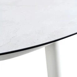 Montebello 6-Seater Outdoor Taupe Rope And Aluminium Oval Dining Set With White Ceramic Dining Table -Daals Shop OD DINE 1072 WHITE detail3