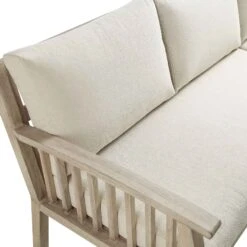 Earlswood Aluminium Washed Wood Effect Large Corner Sofa Set With Rising Table -Daals Shop OD DINE 1245 NAT detail4