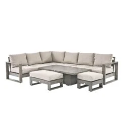 Cover For Montrose Aluminium Large Corner Casual Dining Set With Rising Table -Daals Shop OD DINE 2080 WGREY SET undercover 50f4aef5 e933 4ce2 90cd 57db42909221