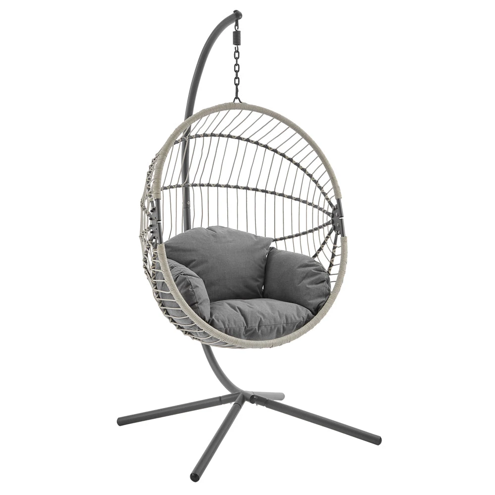 Harrington Rattan + Rope Indoor Outdoor SINGLE Hanging Chair 6 Harrington Rattan + Rope Indoor Outdoor SINGLE Hanging Chair - Image 4