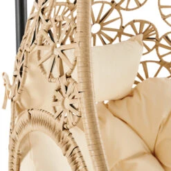 Daisy Floral Pattern Indoor Outdoor Hanging Chair -Daals Shop OD HC 013 detail3