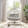 Deneb Light Grey Indoor Outdoor Double Hanging Chair -Daals Shop OD HC 016 main