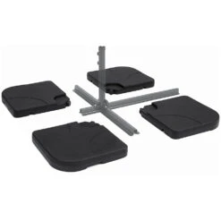 Pack Of 4 Square Sand/Water Fillable Parasol Base Weights -Daals Shop OD PRACC 14 4P 2