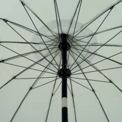 Hacienda 2.4M Sage Green Beaded Carousel Garden Parasol With Fringe Tassels And Aluminium Tilt -Daals Shop OD PRSL 16 SAGE detail3