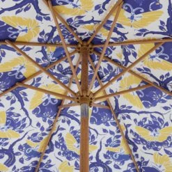 Butterfly & Flower 2.6M Octagonal Tassel Parasol With Aluminium Tilt -Daals Shop OD PRSL 32 BUTTERFLY detail2