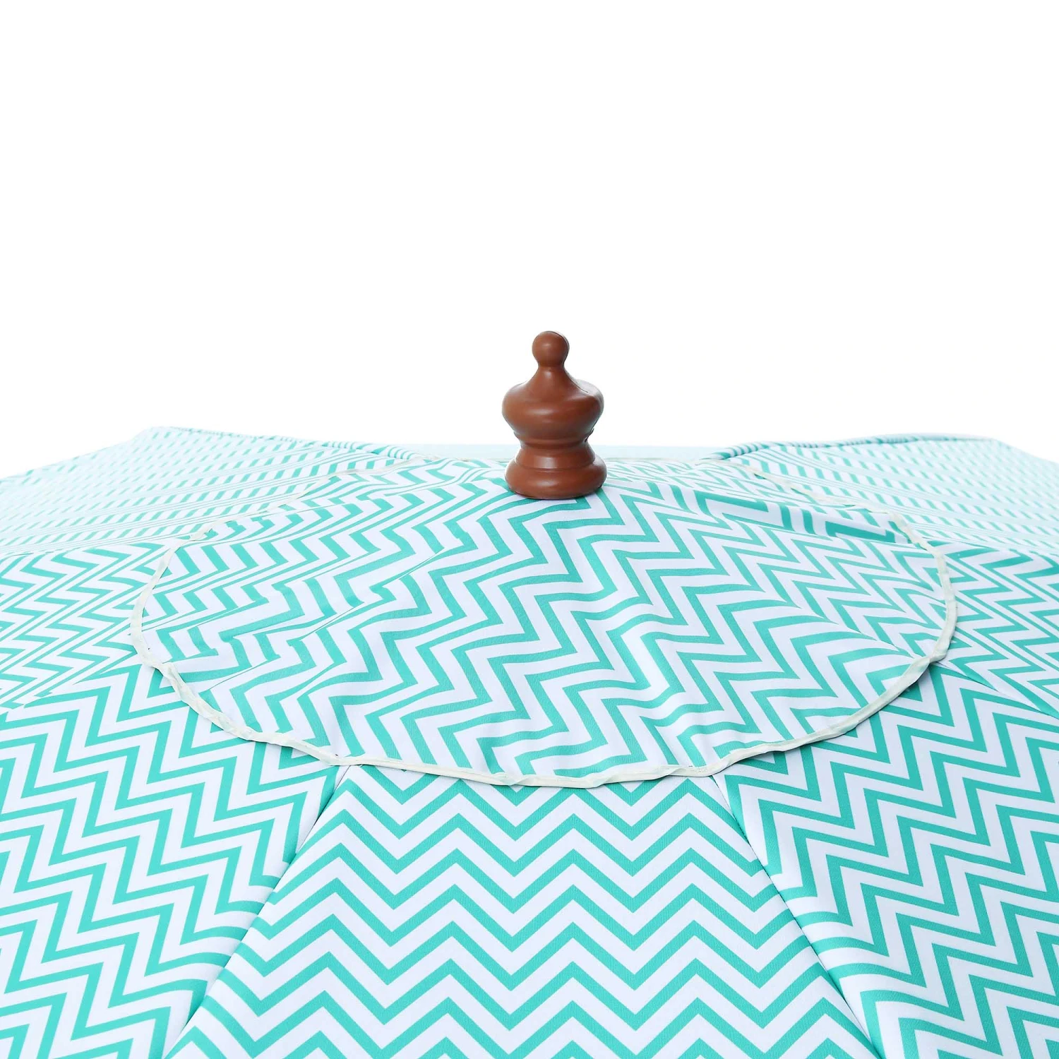 Green Chevron 2.6M Octagonal Tassel Parasol With Aluminium Tilt 12 Green Chevron 2.6M Octagonal Tassel Parasol With Aluminium Tilt - Image 10