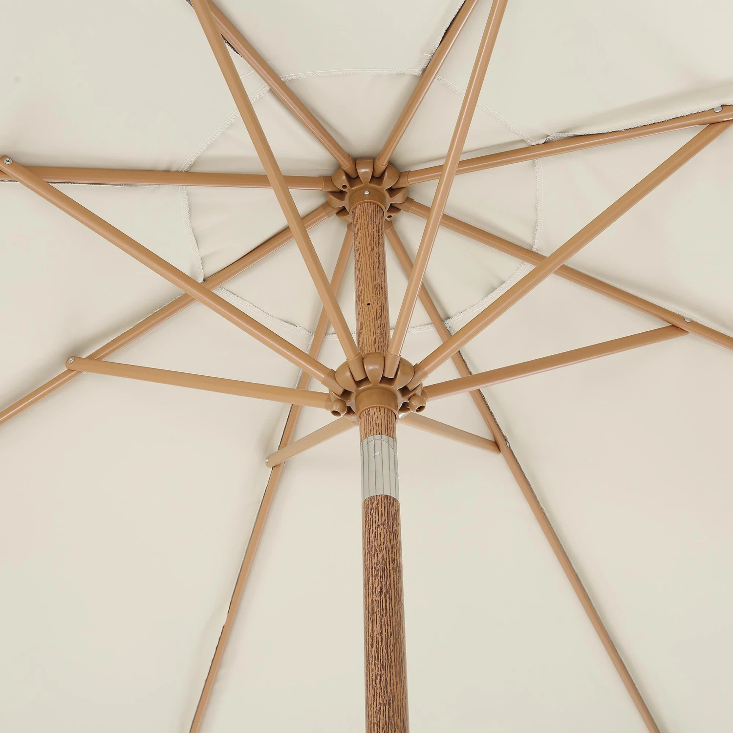 Green Chevron 2.6M Octagonal Tassel Parasol With Aluminium Tilt 14 Green Chevron 2.6M Octagonal Tassel Parasol With Aluminium Tilt - Image 12