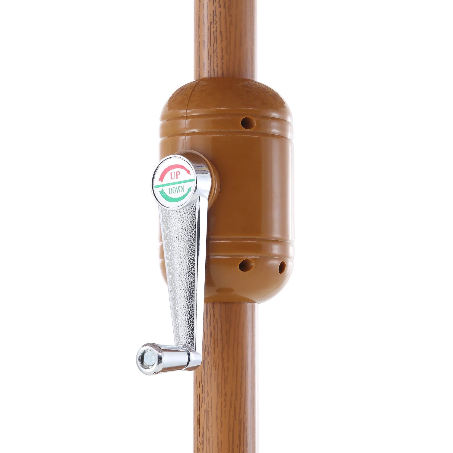 Green Chevron 2.6M Octagonal Tassel Parasol With Aluminium Tilt 15 Green Chevron 2.6M Octagonal Tassel Parasol With Aluminium Tilt - Image 13