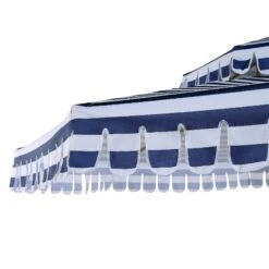 Fabienne Blue And White Striped 3M Double Top Crank And Tilt Parasol -Daals Shop OD PRSL 42 BLUESTRIPE detail2