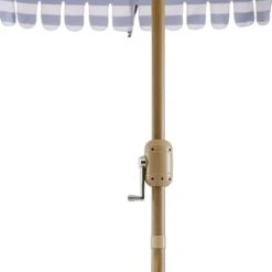 Fabienne Blue And White Striped 3M Double Top Crank And Tilt Parasol -Daals Shop OD PRSL 42 BLUESTRIPE detail4