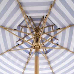 Fabienne Blue And White Striped 3M Double Top Crank And Tilt Parasol -Daals Shop OD PRSL 42 BLUESTRIPE detail5