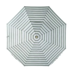 Fabienne Sage Green And White Striped 3M Double Top Crank And Tilt Parasol -Daals Shop OD PRSL 42 GREENSTRIPE WB5