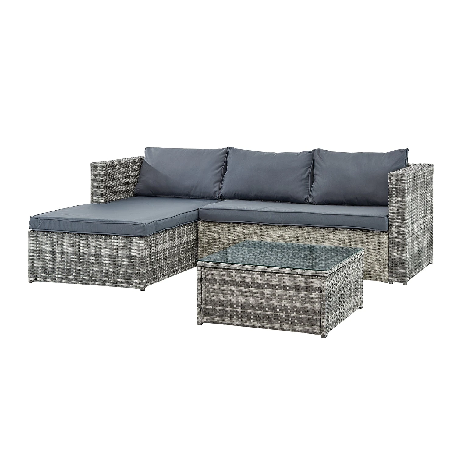 Troy Corner Rattan Garden Sofa Set With Table 7 Troy Corner Rattan Garden Sofa Set With Table - Image 5