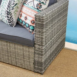Troy Corner Rattan Garden Sofa Set With Table 20 Troy Corner Rattan Garden Sofa Set With Table -Daals Shop OD SF 005 GREY detail1