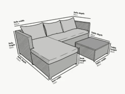 Troy Corner Rattan Garden Sofa Set With Table 15 Troy Corner Rattan Garden Sofa Set With Table -Daals Shop OD SF 005 size