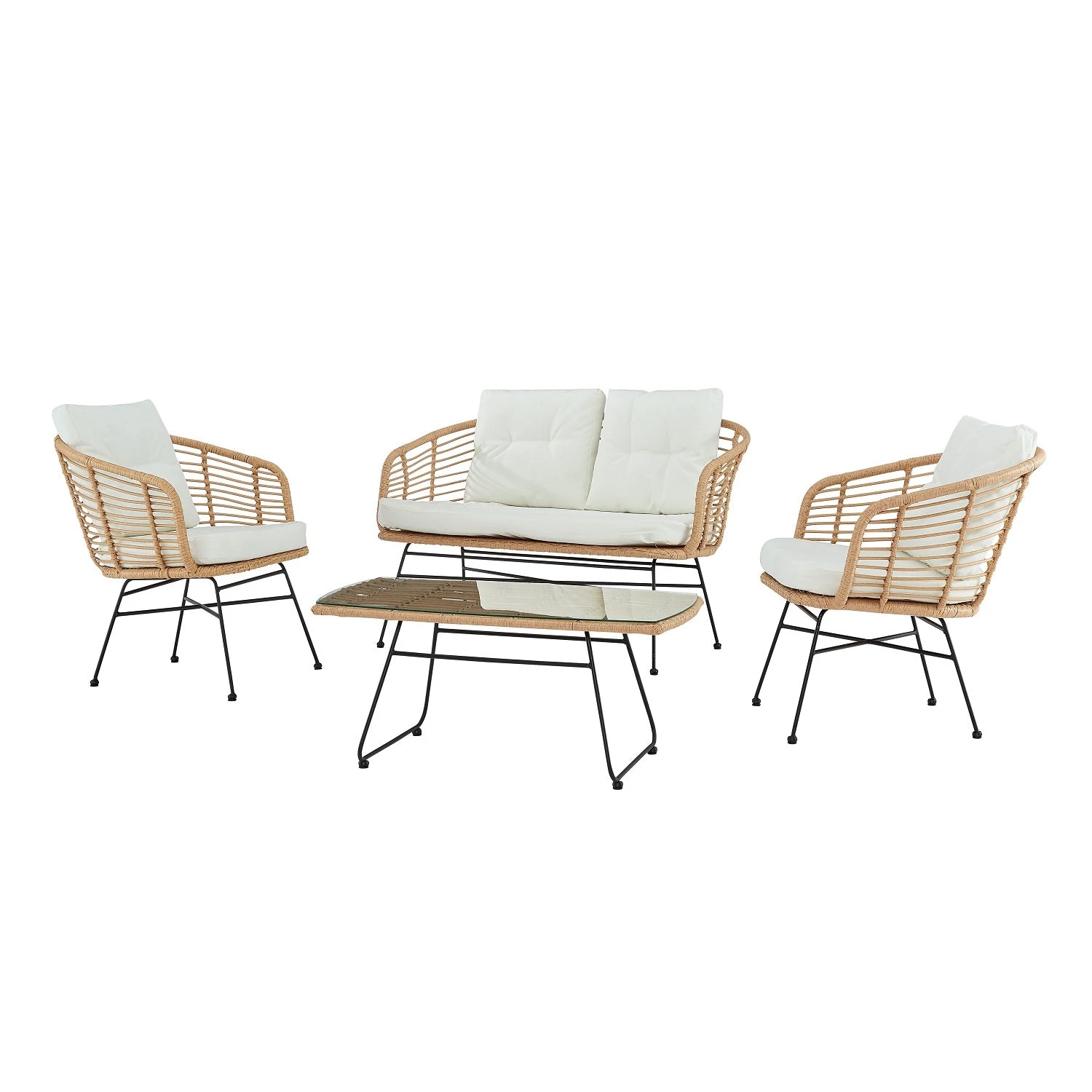 St Loy Natural 4 Seater Rattan Sofa Set 9 St Loy Natural 4 Seater Rattan Sofa Set - Image 8