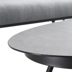 Montebello 4-Seater Outdoor Black Rope And Aluminium Sofa Set With Grey Ceramic Coffee Table -Daals Shop OD SF 1029 BLACK detail2