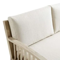 Earlswood Aluminium Washed Wood Effect Corner Sofa Set With Coffee Table -Daals Shop OD SF 1066 NAT detail3